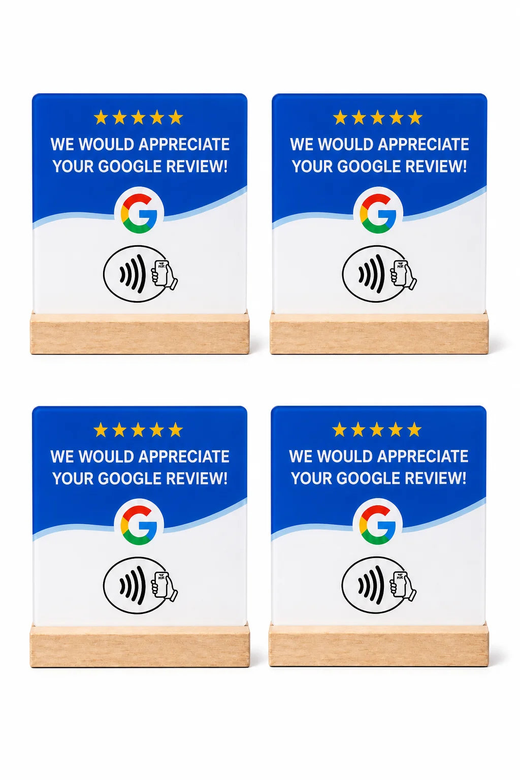 Revix NFC | Tarjeta para Reseñas de Google 4 en 1