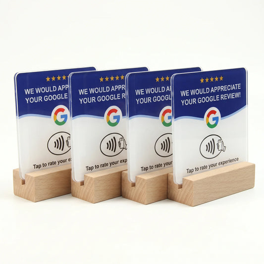Revix NFC | Tarjeta para Reseñas de Google 4 en 1