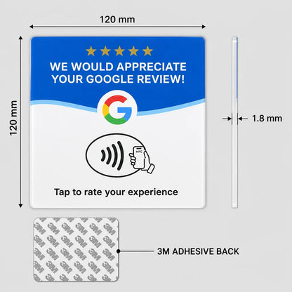 Revix NFC | Tarjeta para Reseñas de Google 4 en 1